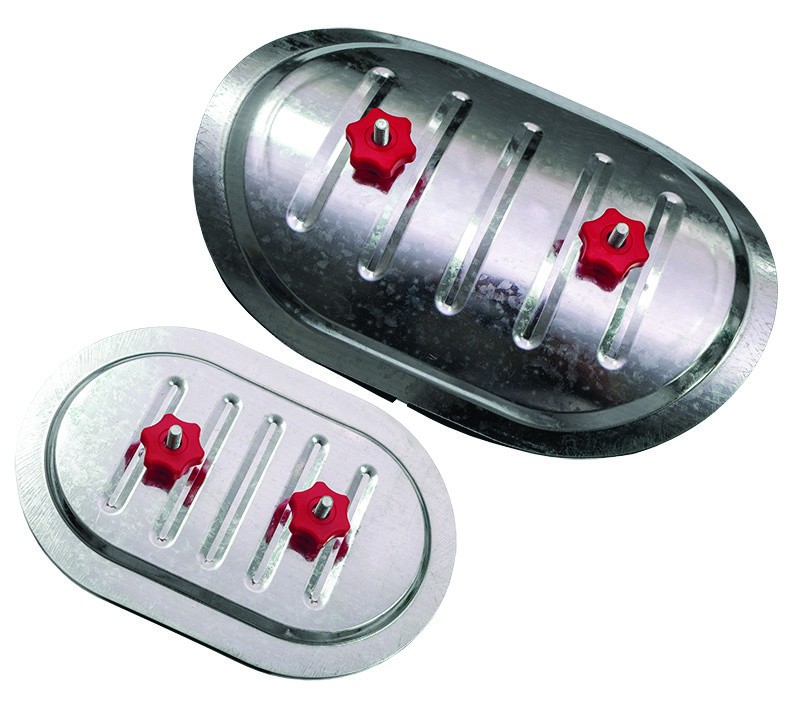 Лючок накладной CAD 300*200 mm Ø400 RED