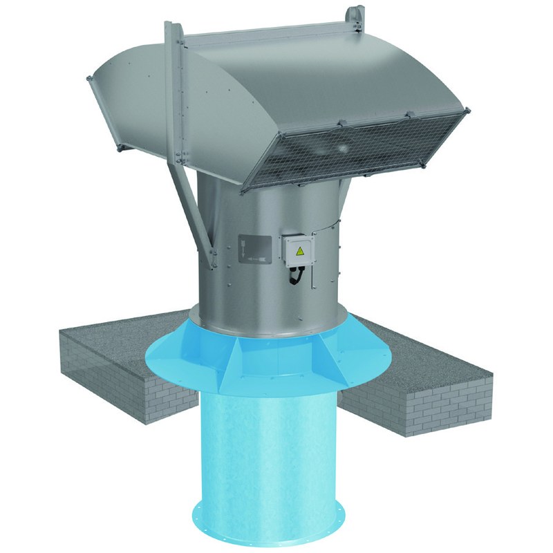 Вентилятор крышный осевой подпора ВОП-30-5,6-3/3000